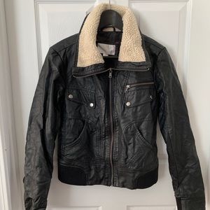 Xhilaration for Target | Black faux leather jacket